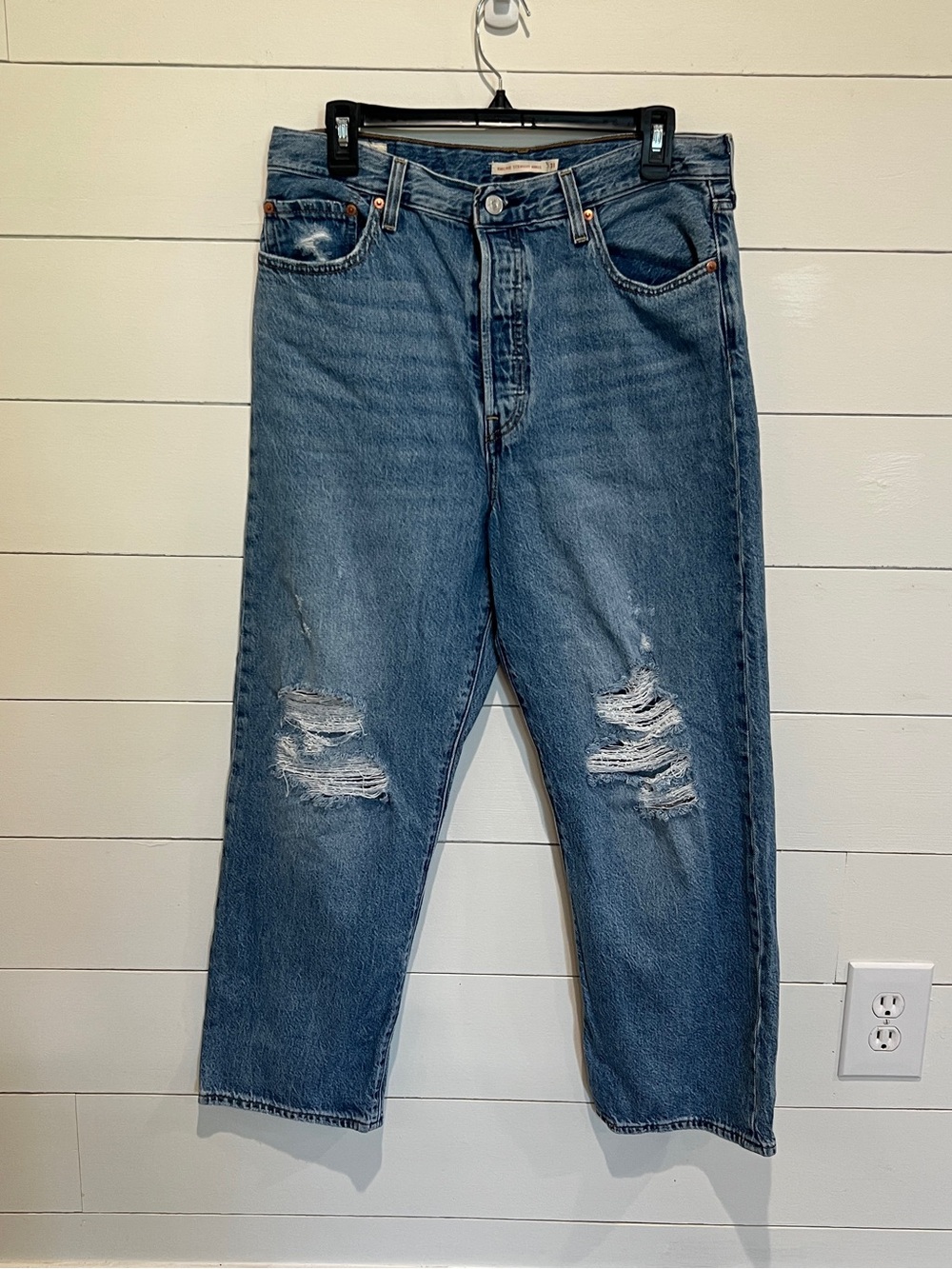 Levi's Distressed Blue Denim Jeans
